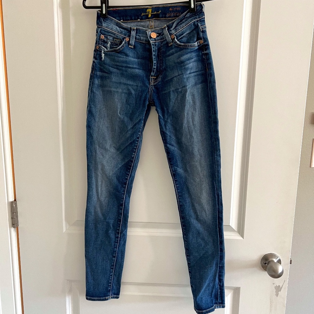 7 For All Mankind the Ankle Skinny- Size 23